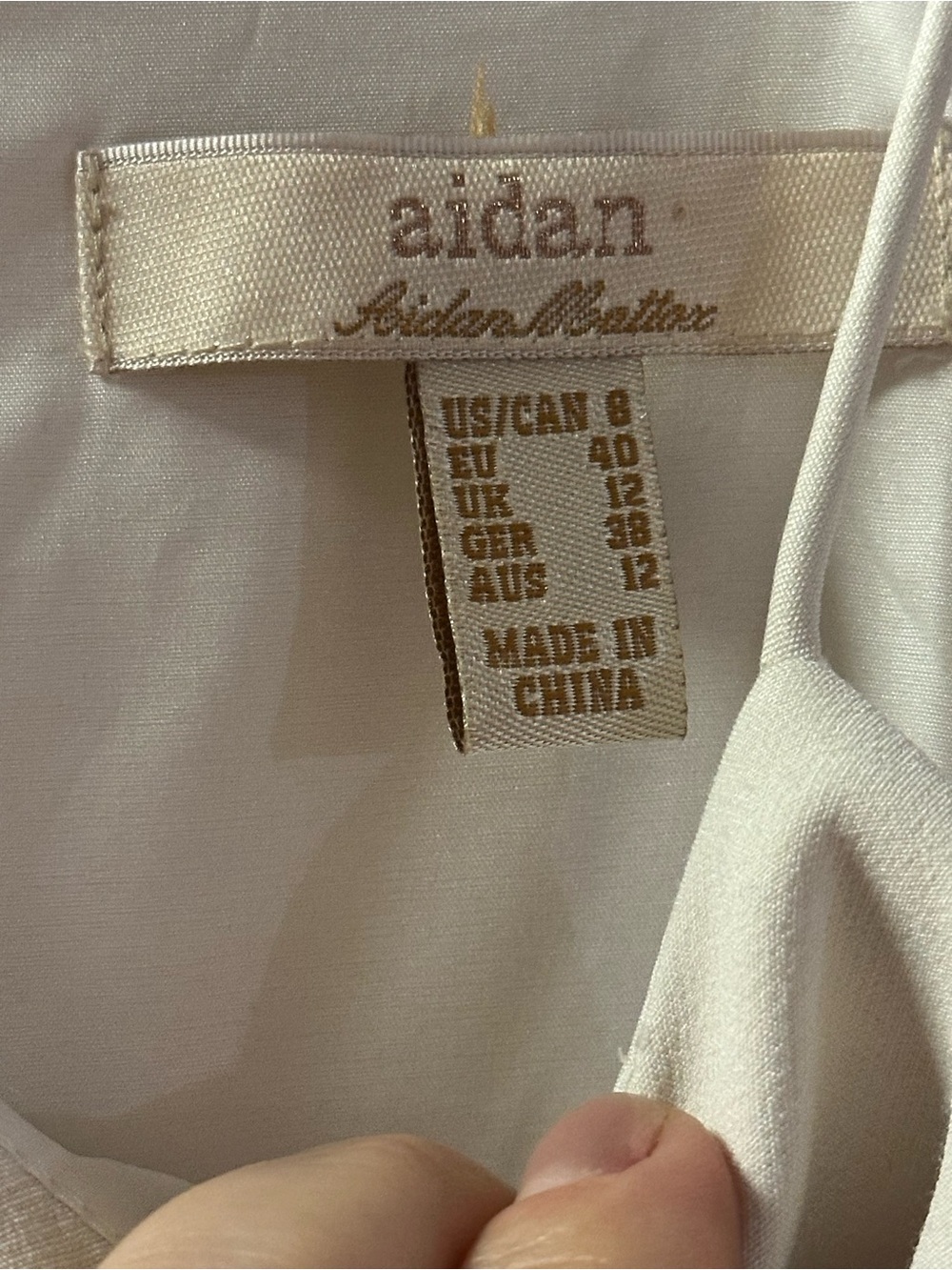 Aidan by Aidan Mattox White Fringe Cocktail Dress Size 8 - Picture 8 of 9
